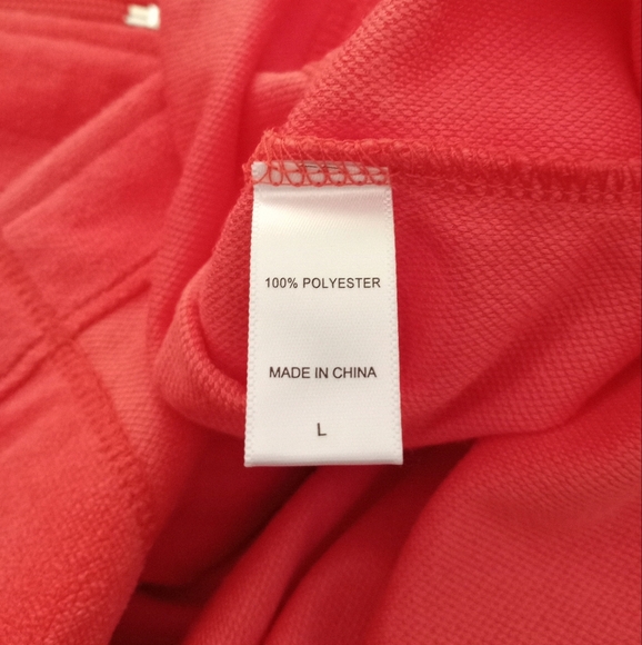 Aria Women's Orange Robe Beach Cover-up Full Zipper Pockets Size Large NWOT - Picture 6 of 7